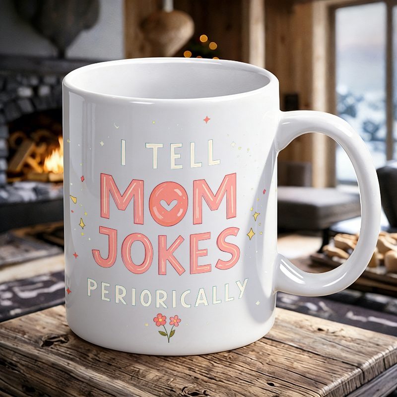 Coffee Tea Jokes - Set Cangkir & Mug, Cangkir Keramik