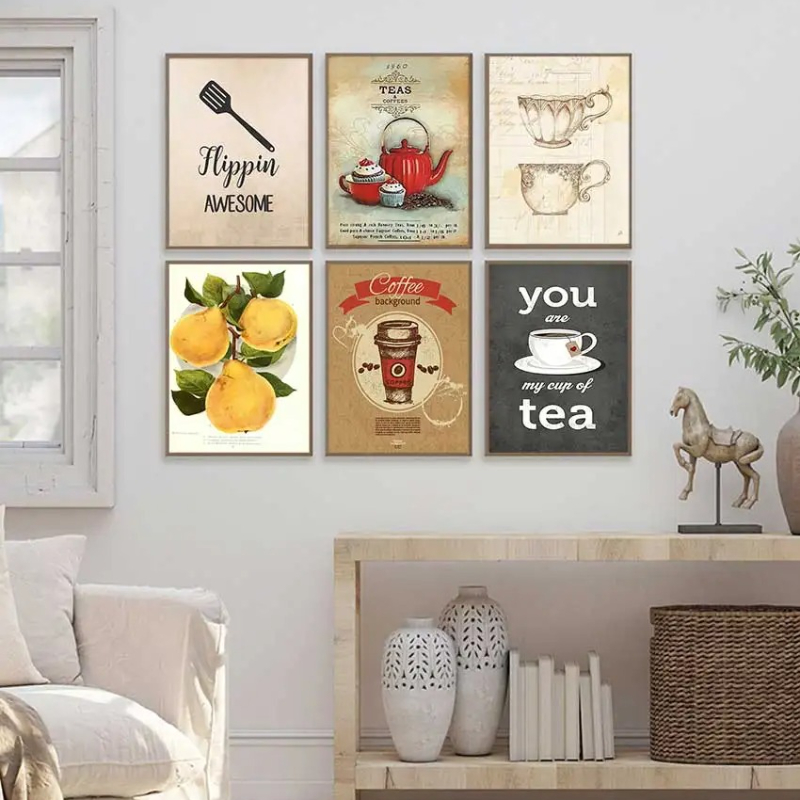 Lemon Tea Coffee - Poster dan Cetakan Vintage Kopi Panas