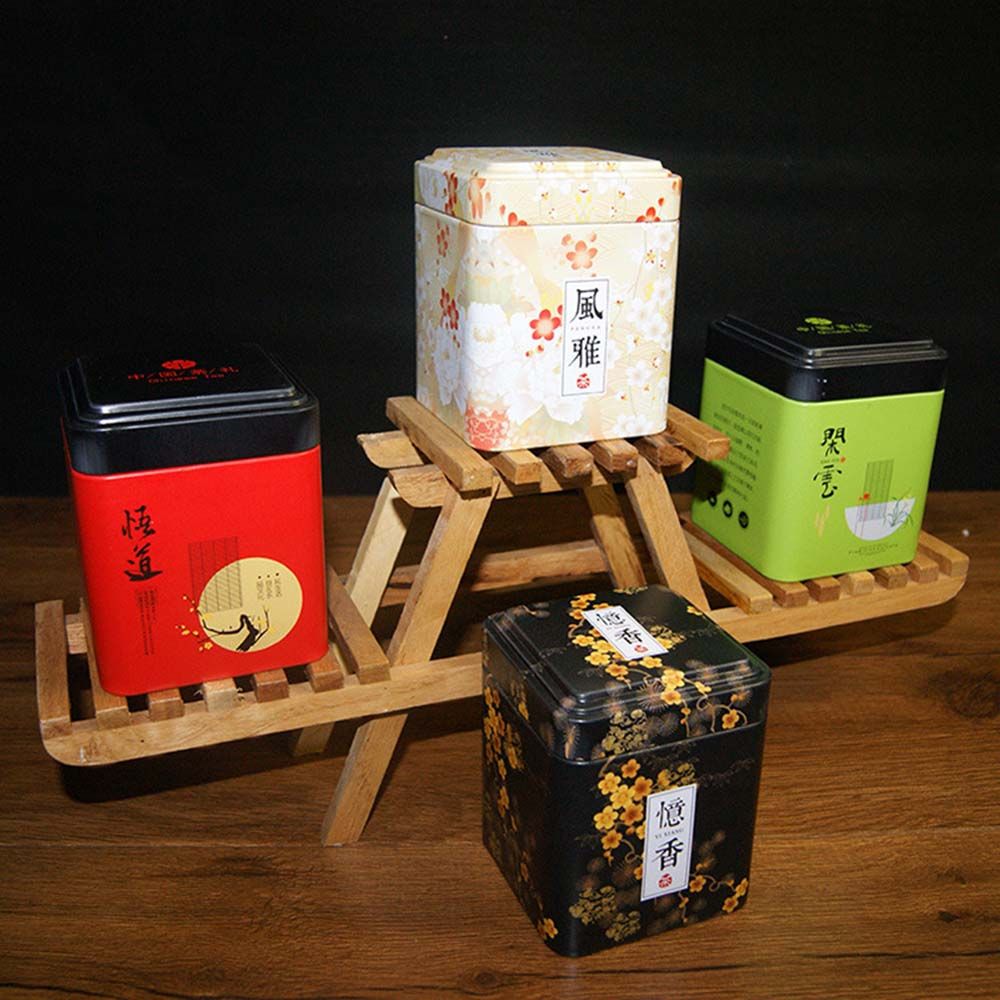 Coffee Tea And Sugar Canister Set - Wadah Penyimpanan Dapur Bergaya Metalik untuk