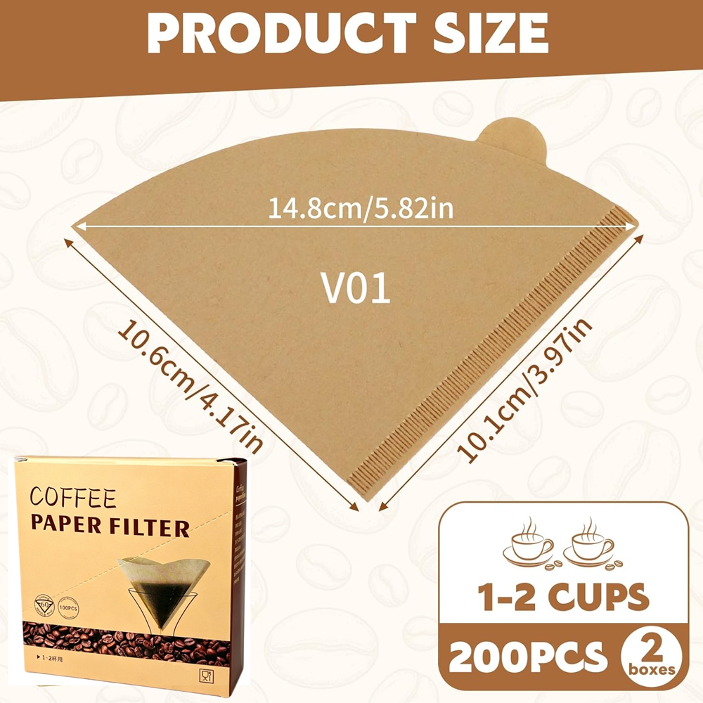 Filter Kopi 200 Buah Filter Ko - Coffee Tea Paper Cups ulasan dan harga
