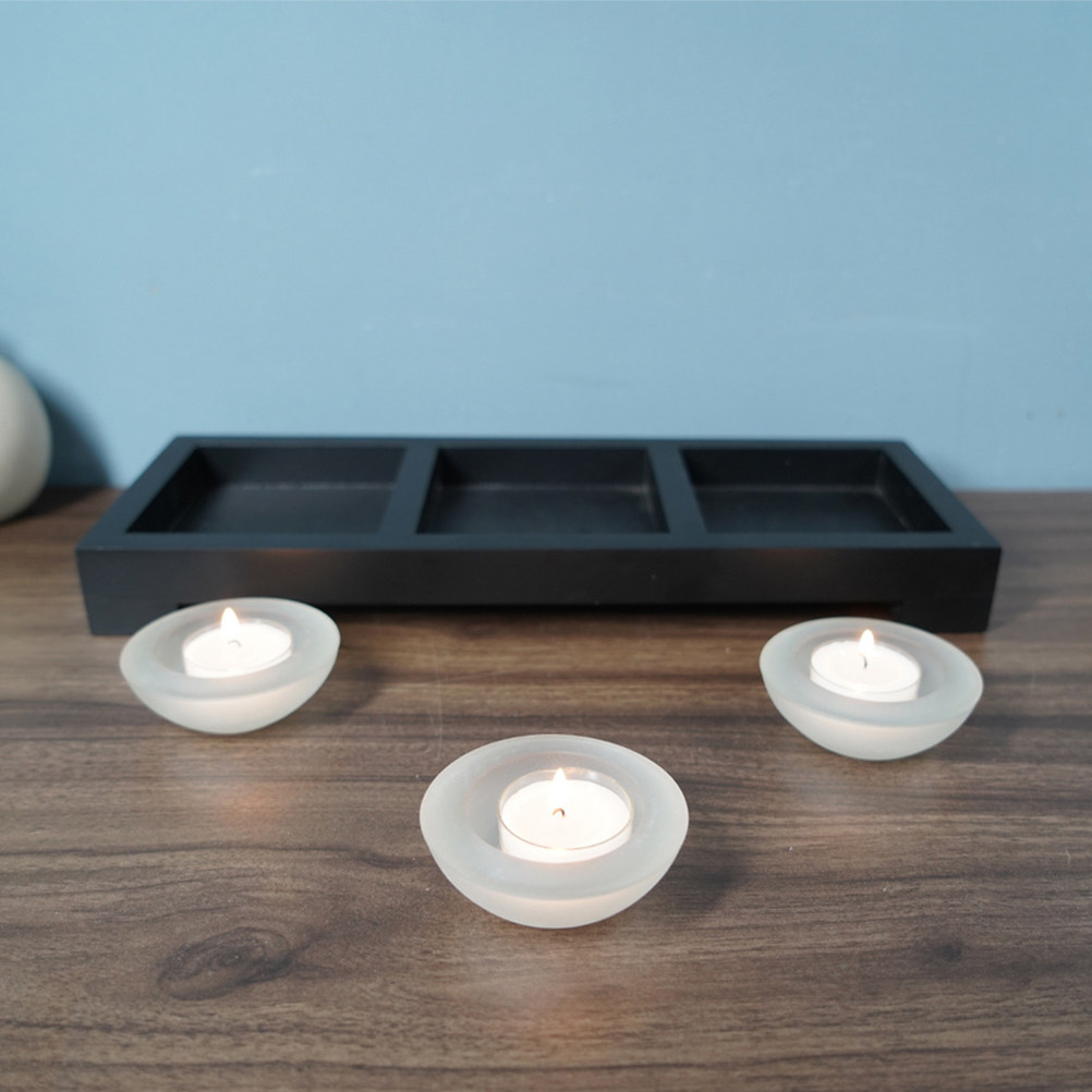 1 Set Tempat Lilin Kaca dengan - Coffee Tea Room ulasan dan harga