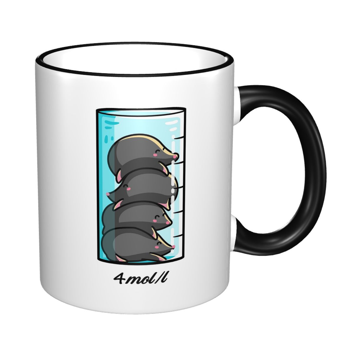 4 Moles Per Liter Mug Lelucon  - Coffee Tea Jokes ulasan dan harga