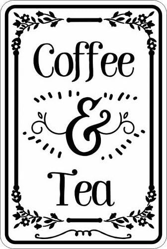 Kopi dan Teh 8x12 tanda logam  - Coffee Tea Jokes ulasan dan harga
