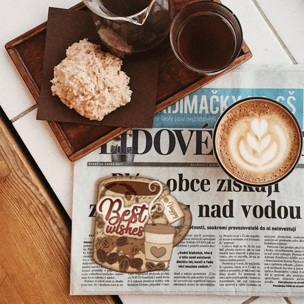 Cetakan Potong Kartu Hadiah Be - Coffee Tea Journal ulasan dan harga