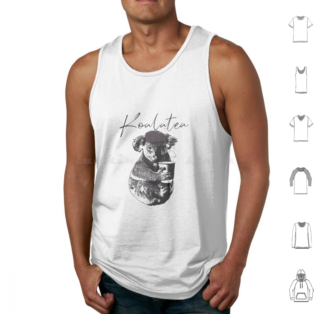 Koalatea Tank Top Rompi Tanpa  - Coffee Tea Jokes ulasan dan harga