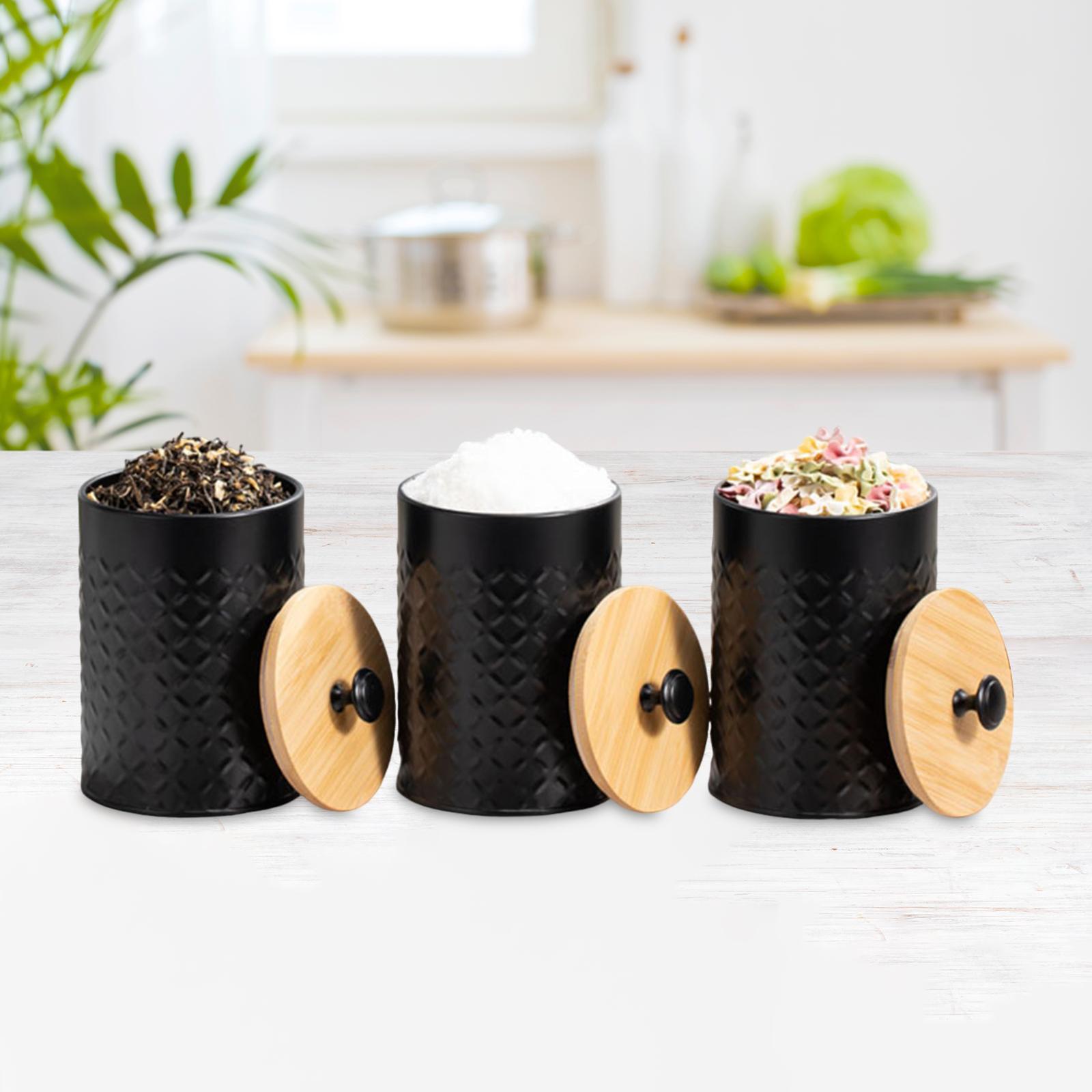 3x Set Wadah Teh Kopi Gula, Se - Coffee Tea And Sugar Canister Set ulasan dan harga