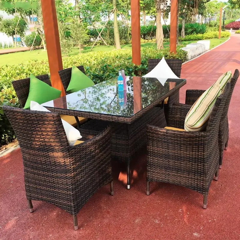 Set Meja dan Kursi Rotan Luar  - Coffee Tea Garden ulasan dan harga