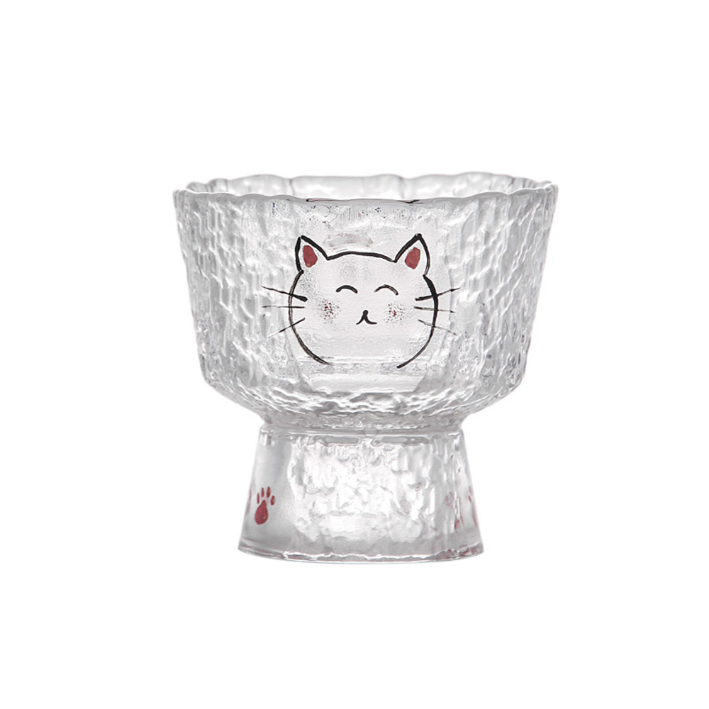 Cangkir Teh Kaca Pola Kucing L - Coffee Tea Vodka ulasan dan harga
