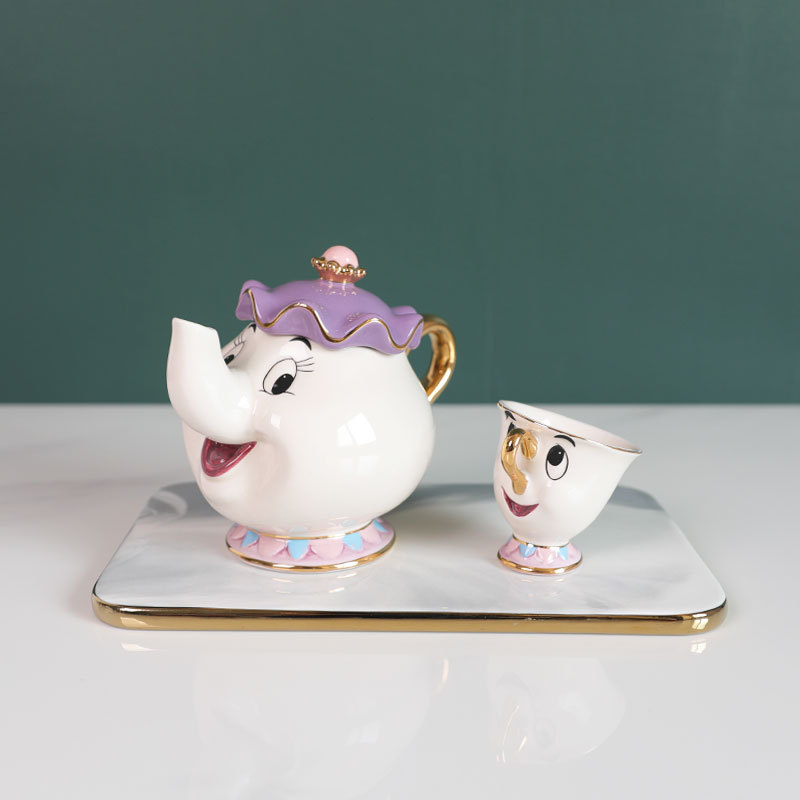 Teko Teh Kartun Beauty And The - Coffee Tea Room ulasan dan harga