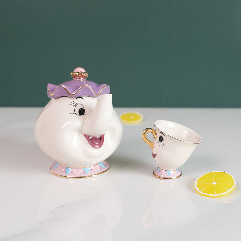 Teko Teh Kartun Beauty And The - Coffee Tea Room ulasan dan harga