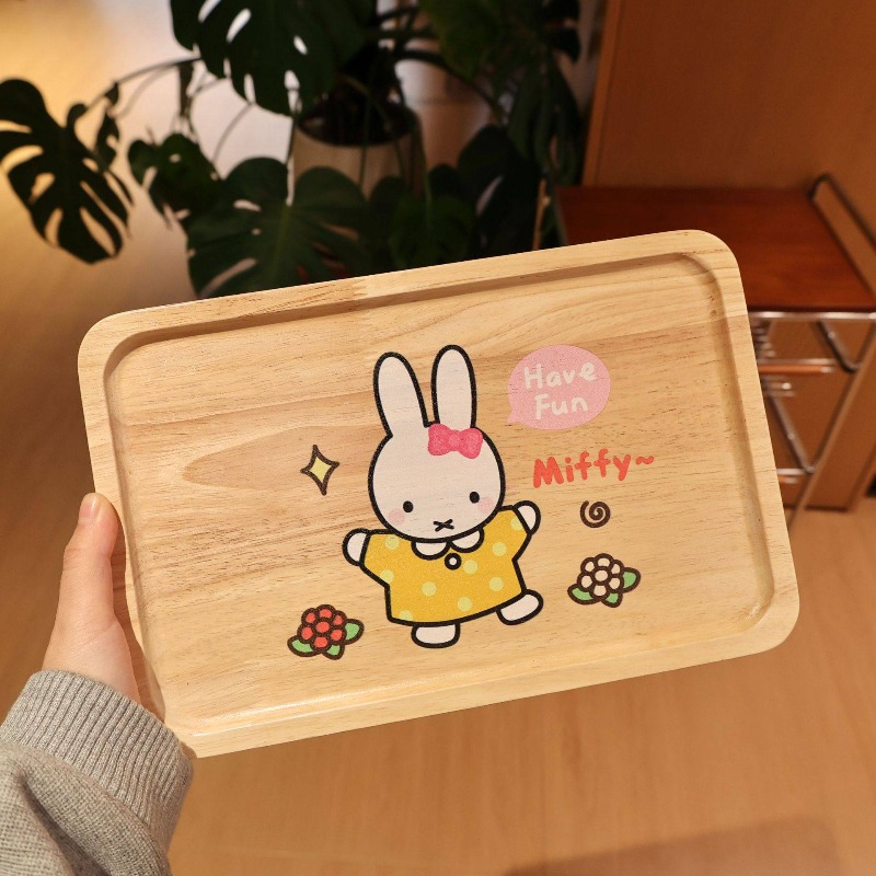 Piring Kayu Miffy Rabbit Kawai - Coffee Tea Room ulasan dan harga